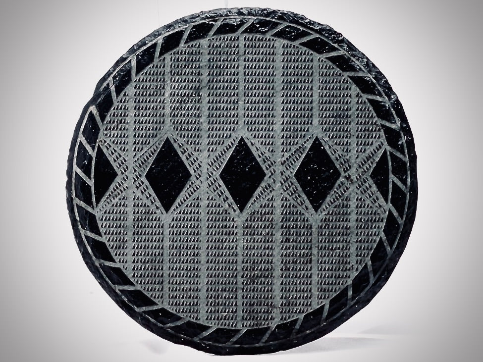 Hanzo Round Slate Coaster Set