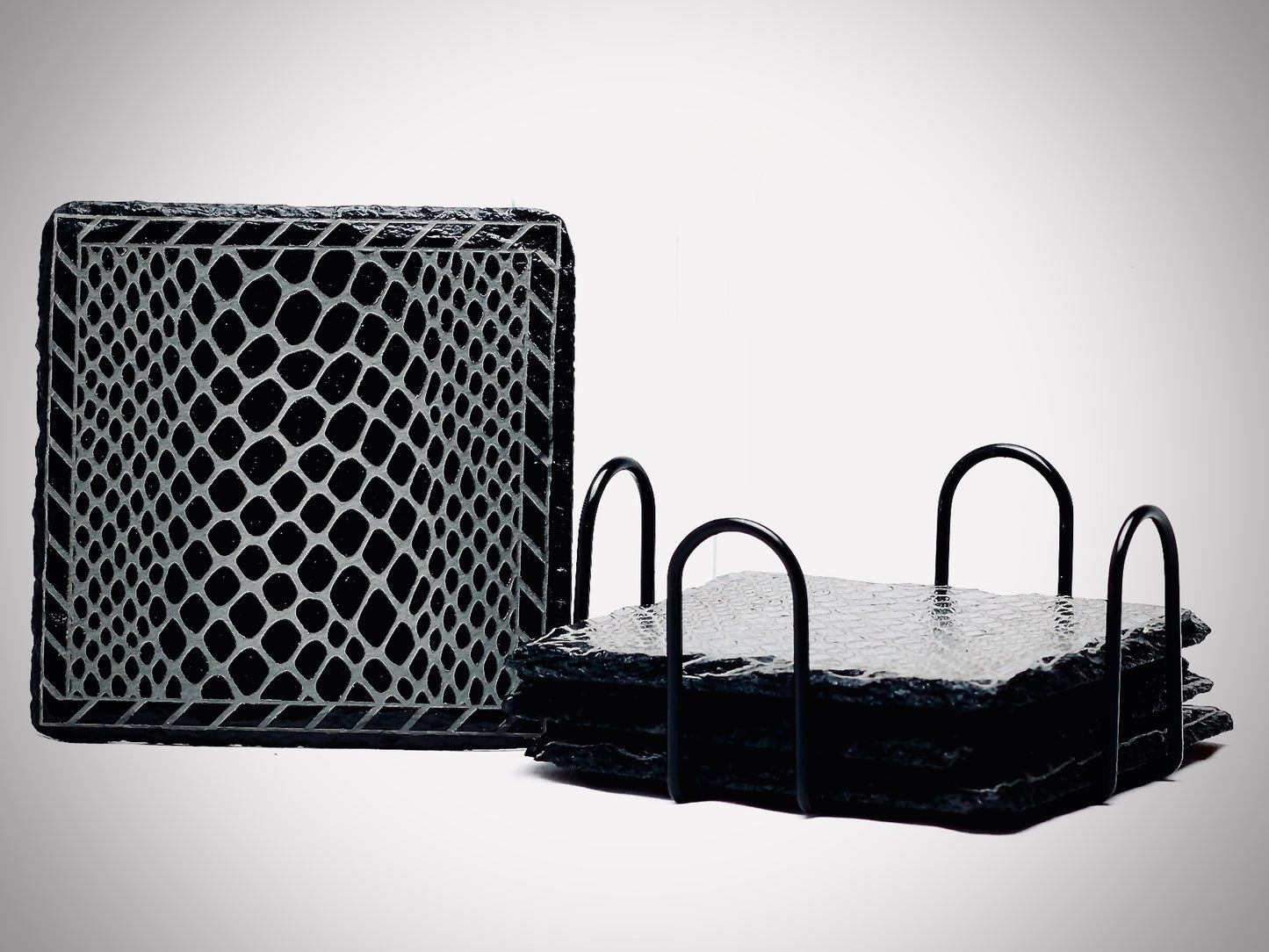 Venom Square Slate Coaster Set