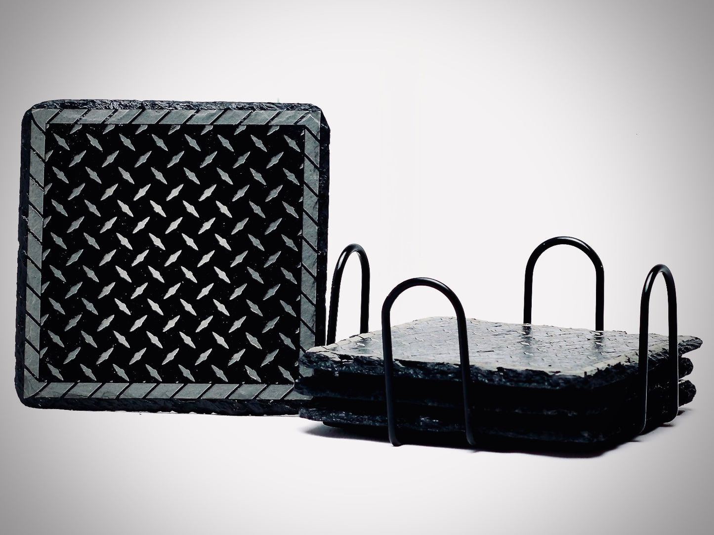 Psyop Square Slate Coaster Set