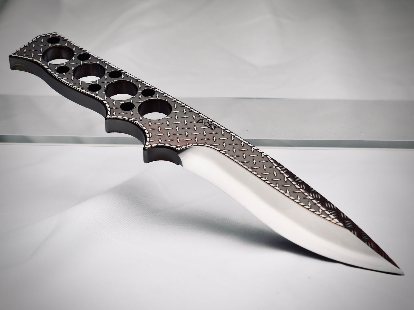 Fixie - Psyop Deep Engrave - Customized Fixed-Blade Knife with Custom Sheath