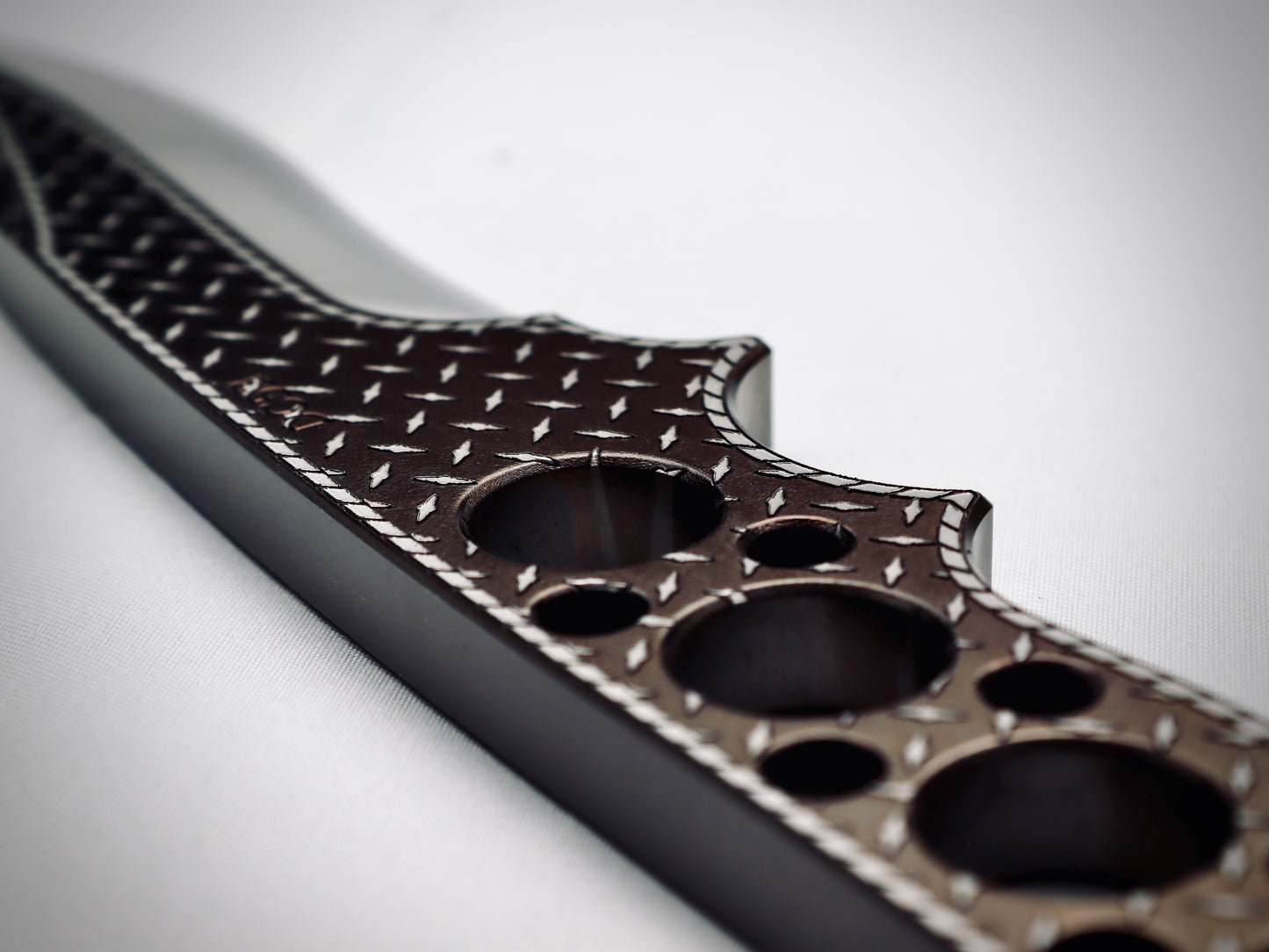 Fixie - Psyop Deep Engrave - Customized Fixed-Blade Knife with Custom Sheath