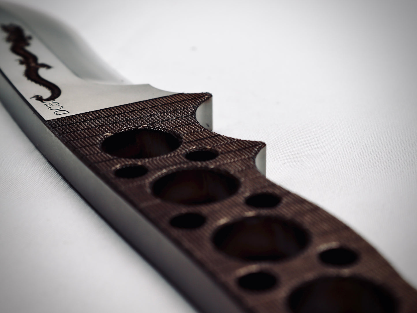 Fixie - Hanzo Deep Engrave – Customized Fixed-Blade Knife with Custom Sheath