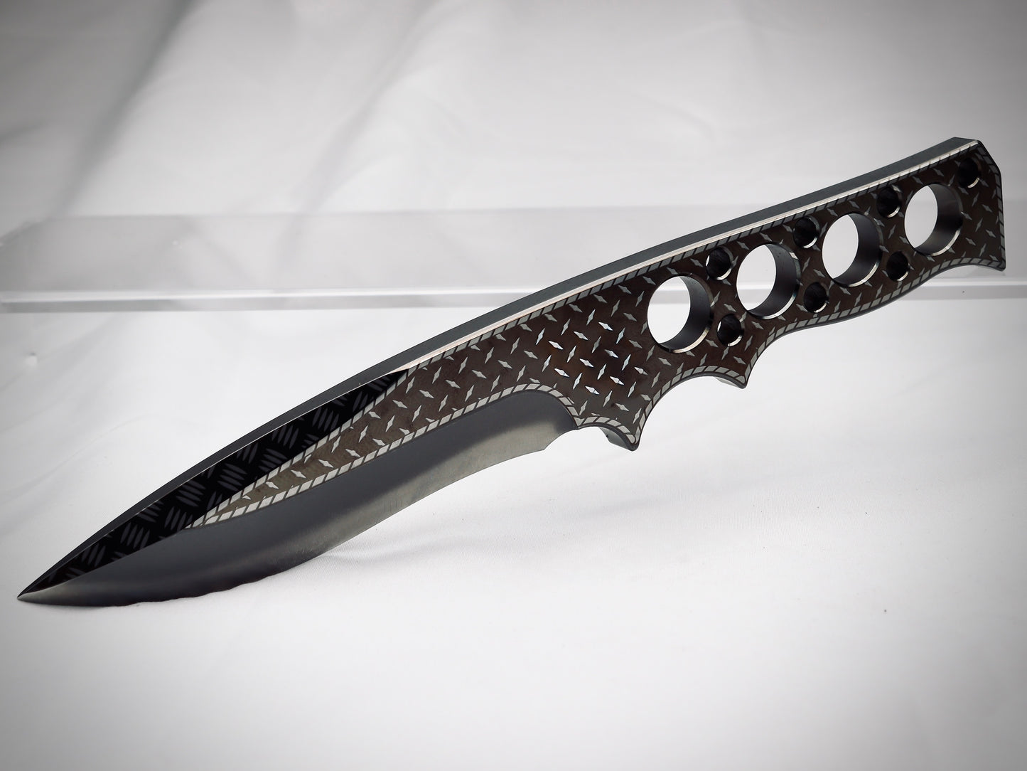 Fixie - Psyop – Laser-Marked - Customized Fixed-Blade Knife with Custom Sheath
