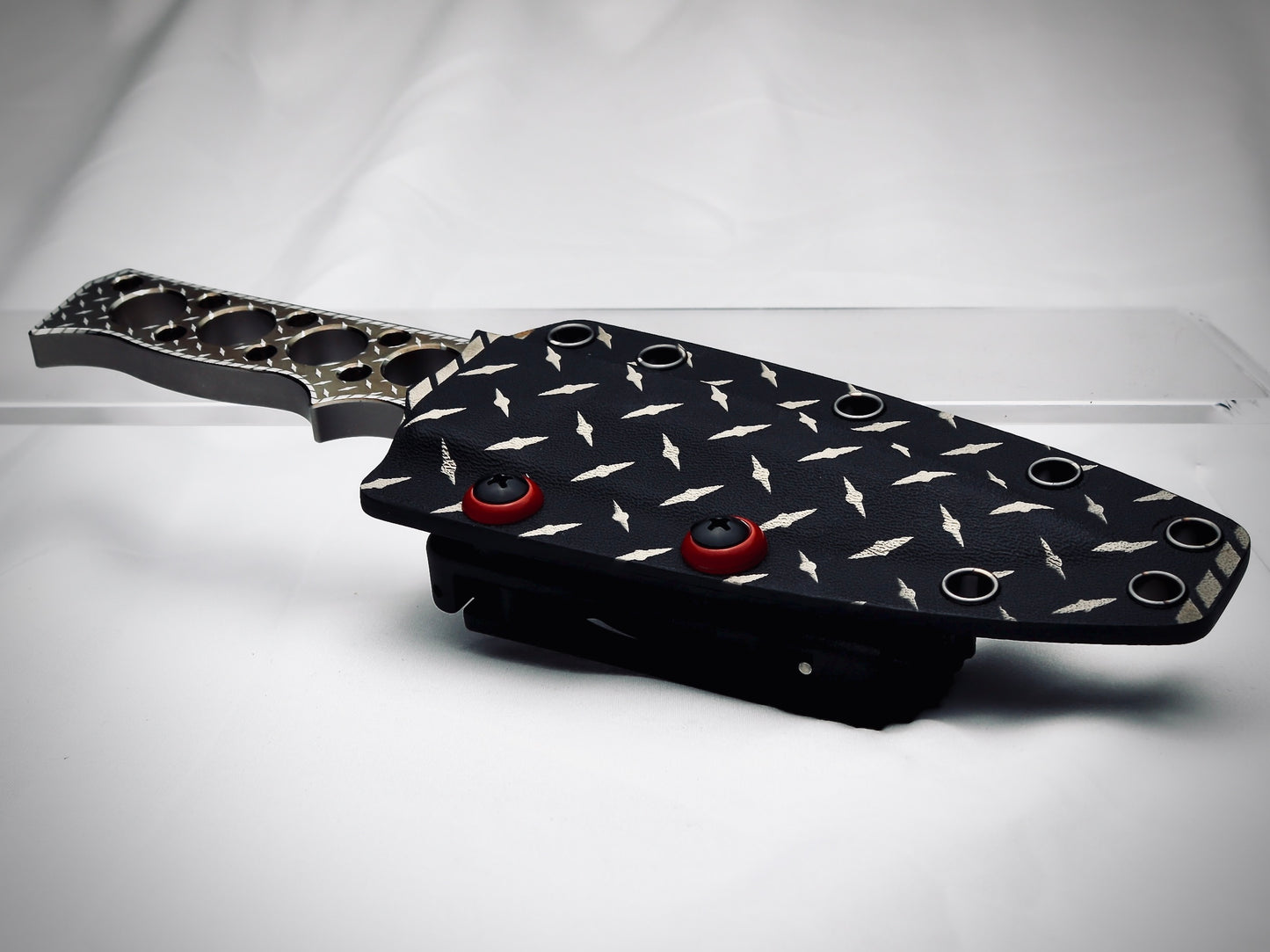 Fixie - Psyop – Laser-Marked - Customized Fixed-Blade Knife with Custom Sheath