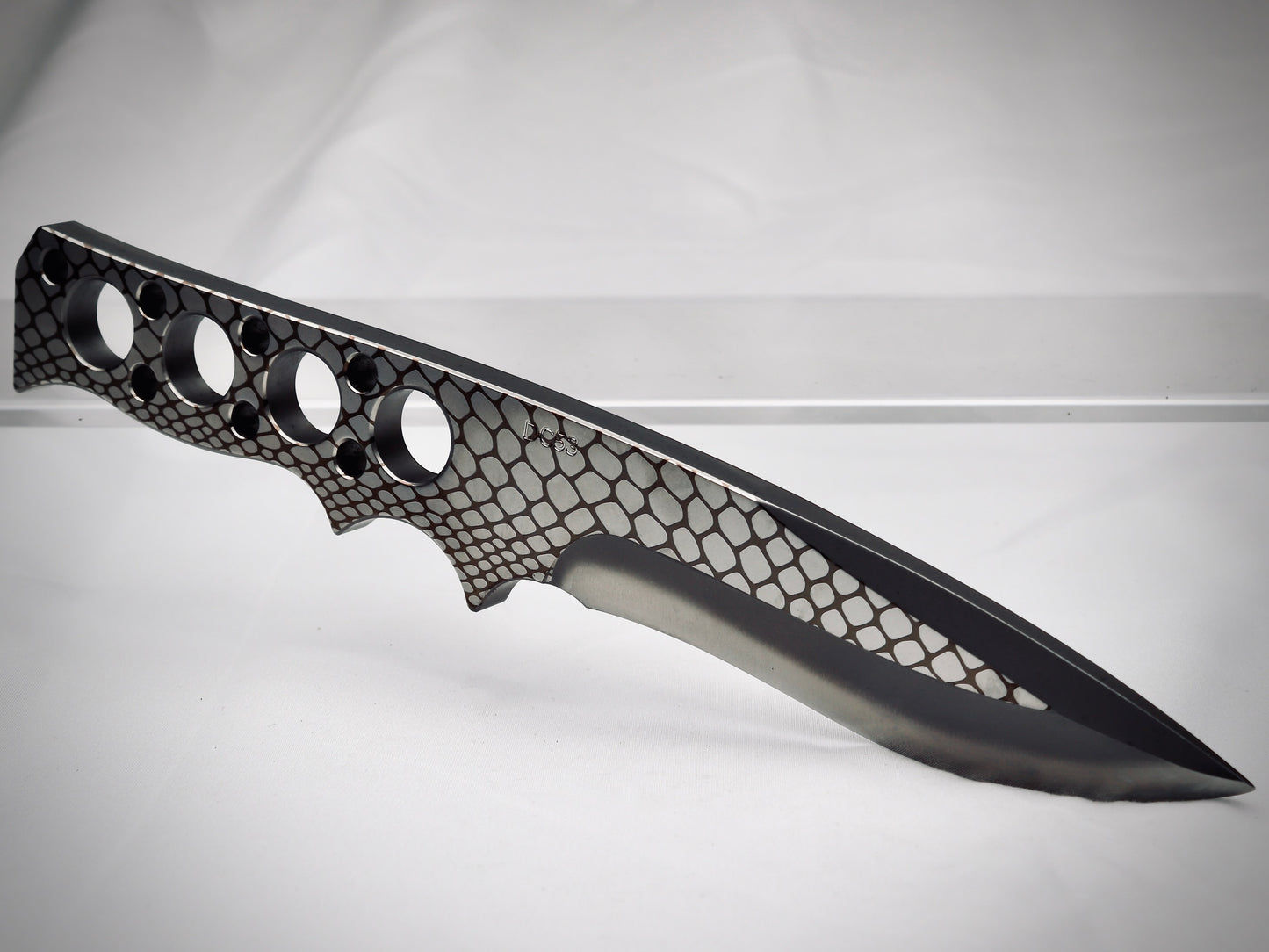 Fixie - Venom – Laser-Marked - Laser-Marked Customized Fixed-Blade Knife with Custom Sheath