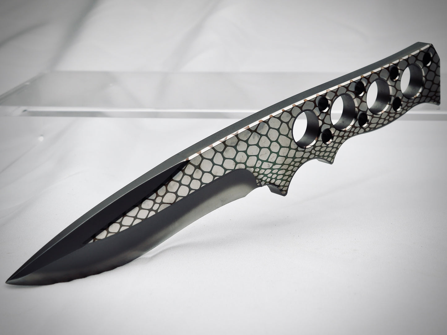 Fixie - Venom – Laser-Marked - Laser-Marked Customized Fixed-Blade Knife with Custom Sheath