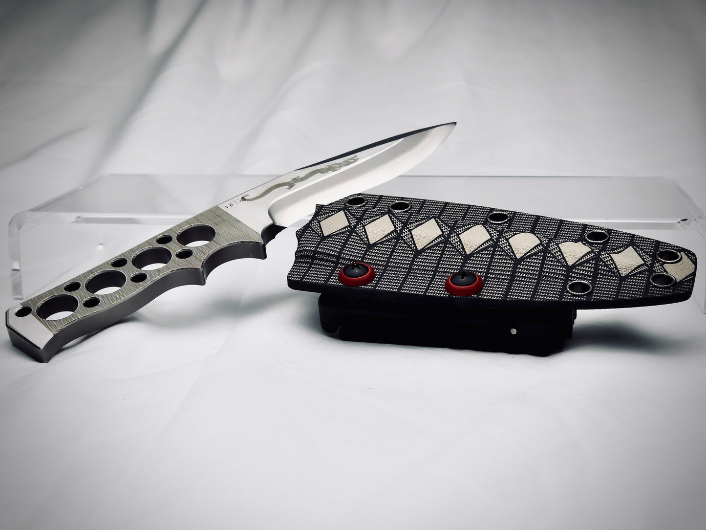 Fixie - Hanzo – Laser-Marked - Customized Fixed-Blade Knife with Custom Sheath