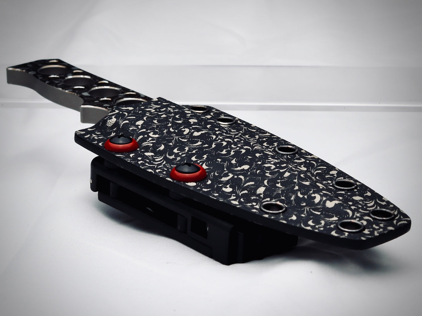 Fixie - Scrolls – Laser-Marked - Customized Fixed-Blade Knife with Custom Sheath